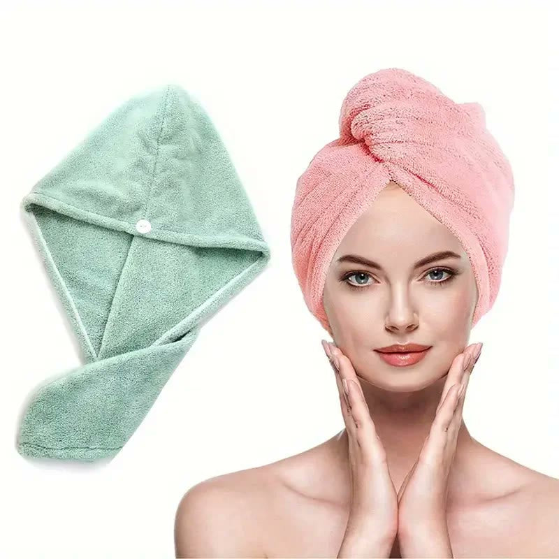 Turbante de Microfibra — Secado Rápido Sin Frizz