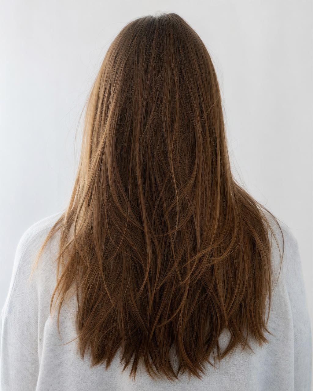 Pelo suelto sin peinar antes de TrenzaMagic